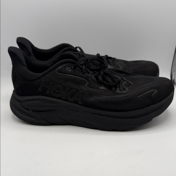 Hoka CLIFTON 10 Men's 12.5 All-Black Athletic Shoes S27
